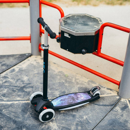 LED Scooter, Black, Foldable, Lightweight