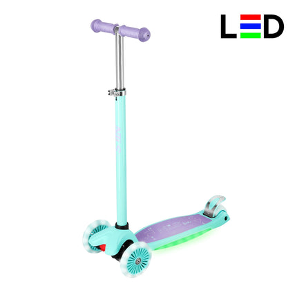 LED Scooter, Violet – Foldable, Lightweight Design