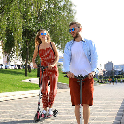LED Scooter with Adjustable Handlebar, Foldable Design