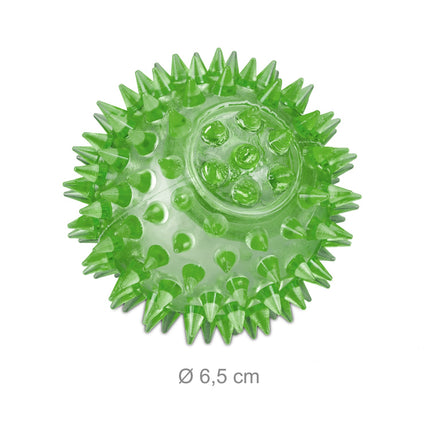 LED Spiky Balls – 12 Pack, Light-Up, Soft Rubber