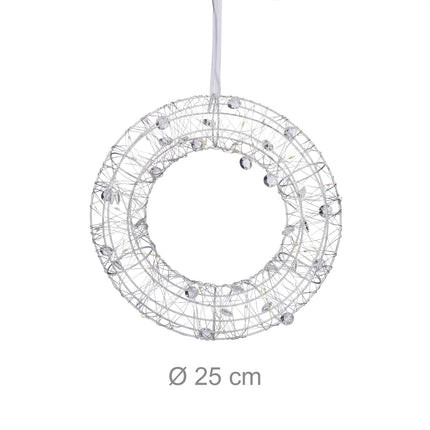LED Wreath Light, 25cm – Warm White, Indoor Use