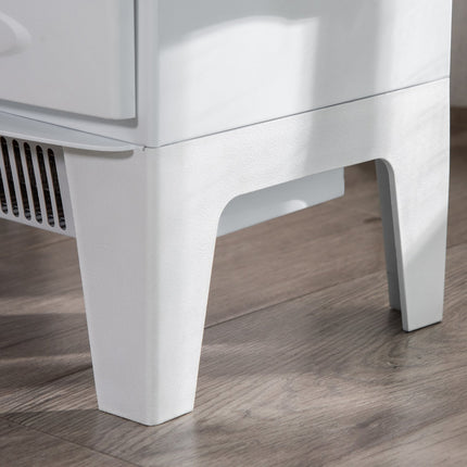 Freestanding LED electric stove, White, 900/1800W