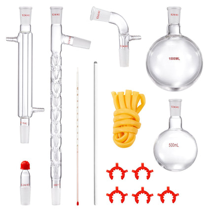 Lab Distillation Kit, 24/40 Joint, 1000 mL, 14-Piece