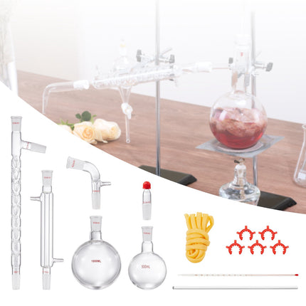 Lab Distillation Kit, 24/40 Joint, 1000 mL, 14-Piece