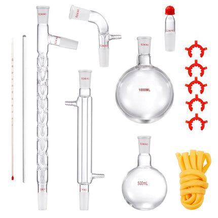 Lab Distillation Kit, 24/40 Joint, 1000 mL, 14-Piece