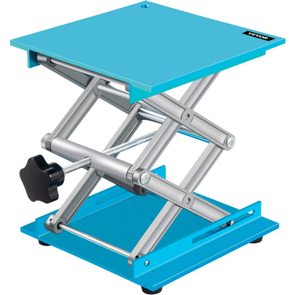 Lab Jack Stand, 8 x 8 in Aluminum, 40 kg Capacity