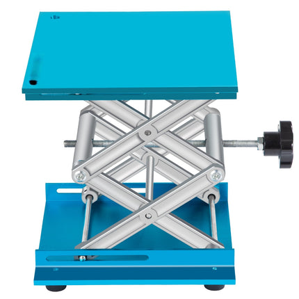 Lab Jack Stand, 8 x 8 in Aluminum, 40 kg Capacity