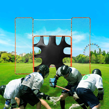 Lacrosse Goal 12x9 Ft with Backstop and Target, Steel