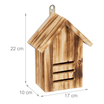 Ladybug house in flamed spruce