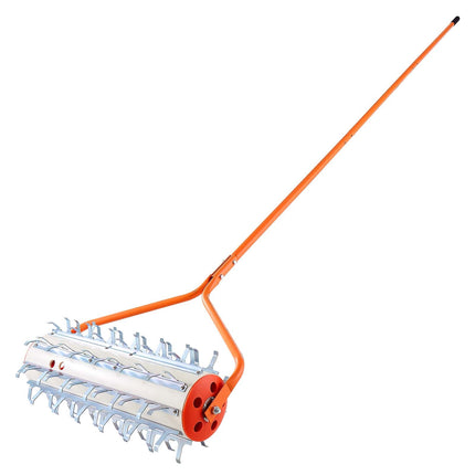 Lake Weed Roller, 12 ft Handle, 9 Galvanized Blades