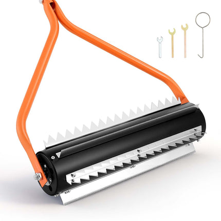 Lake Weed Roller, 14.1 Ft Stainless Steel, 6 Blades