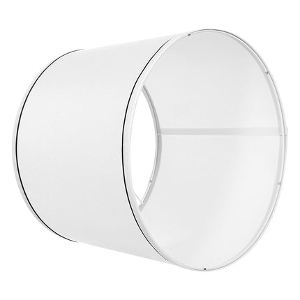Lamp Shade Set of 2, 11x13x10 In Spider Fitter, White Black Trim