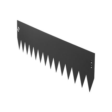 Landscape Edging, Galvanized Steel, 6-Pack, Black, 40 x 8 in