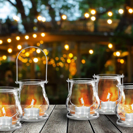 Lantern transparent set of 12