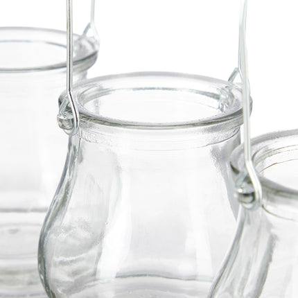 Lantern transparent set of 12
