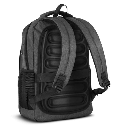 Laptop Backpack, USB-C Charging Port, 18L Grey