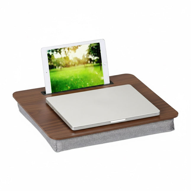 Laptop Bed Tray 17" with Cushion & Phone Holder