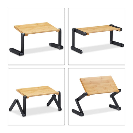 Laptop stand Bamboo Aluminium