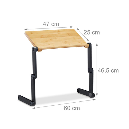 Laptop stand Bamboo Aluminium