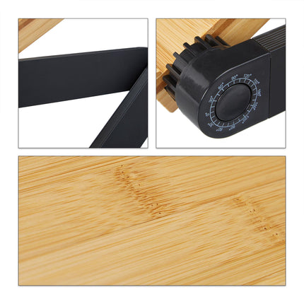 Laptop stand Bamboo Aluminium