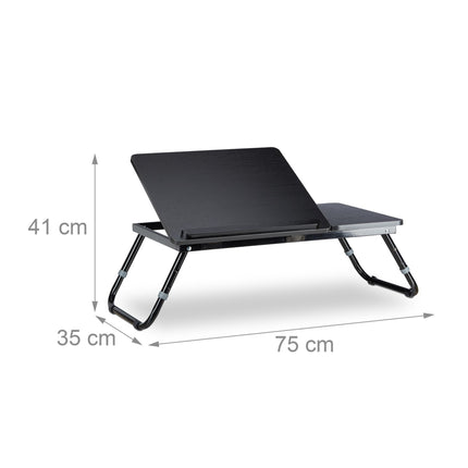 Laptop table for the bed black
