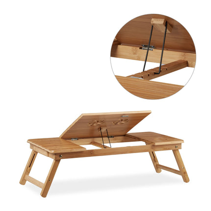 Laptop table in bamboo XL