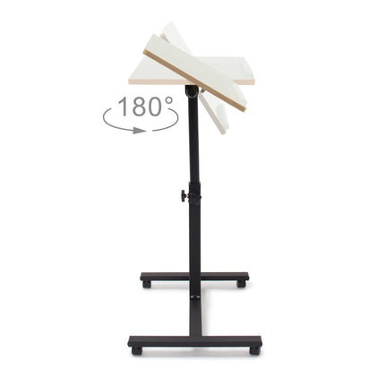 Laptop table wood adjustable height