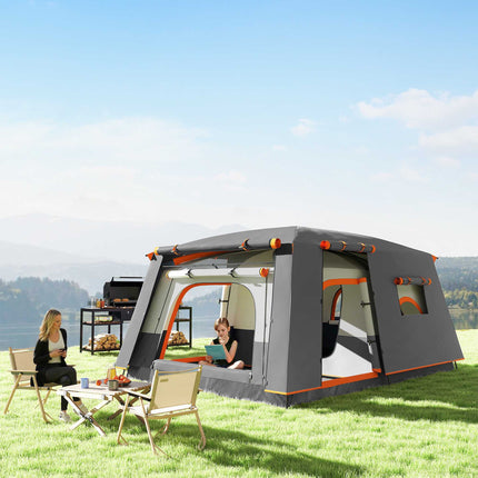 Large Camping Tent, 4-6 Person, 2 Rooms, Waterproof