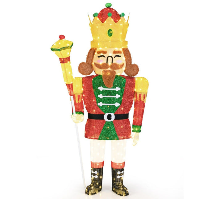 Large Christmas Nutcracker Figure with LED Lights XXL Illuminated Christmas Decoration