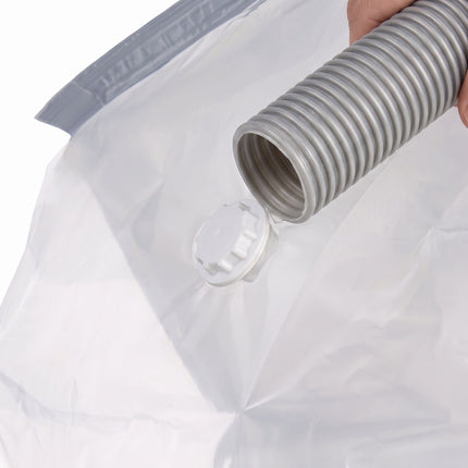 Large Grey Vacuum Storage Bags, 100x80 cm, 10-Pack