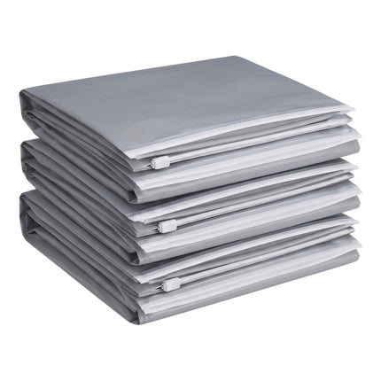 Large Grey Vacuum Storage Bags, 100x80 cm, 10-Pack