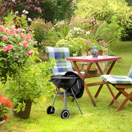 Large Kettle BBQ Grill with Wheels and Ash Collector
