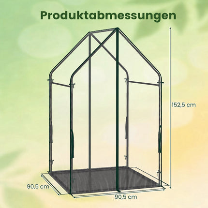 Large Metal Frame Mini Greenhouse with Waterproof Mat