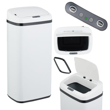 Large Steel Kitchen Bin with Automatic Sensor