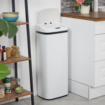 Large Steel Kitchen Bin with Automatic Sensor