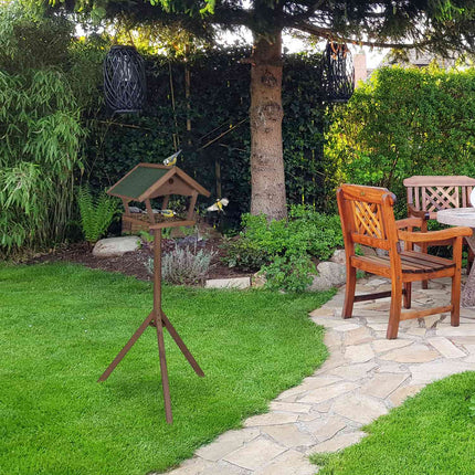 Large bird table on pole