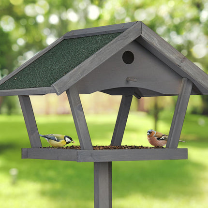 Large bird table on pole
