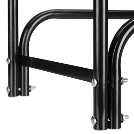 Large metal firewood rack