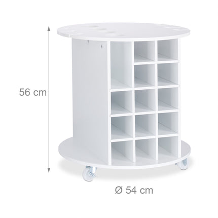 Large wine rack on wheels