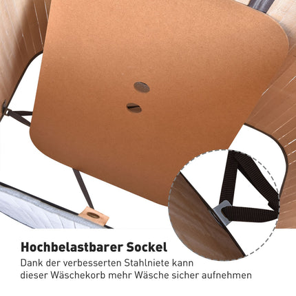 Large collapsible laundry basket with lid, removable lining