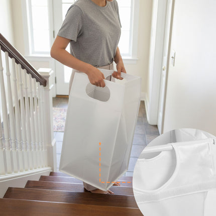 Laundry Sorter with 2 Removable Bags, Metal Frame