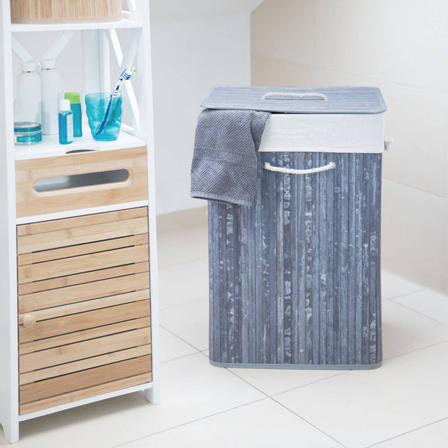 Laundry basket bamboo
