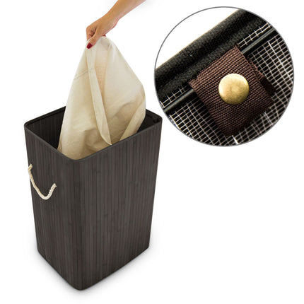 Laundry basket bamboo