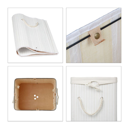 Laundry basket bamboo