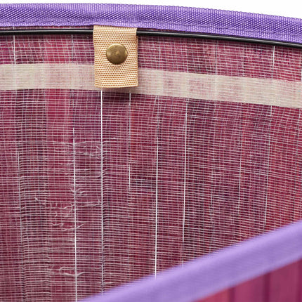 Laundry basket corner bamboo