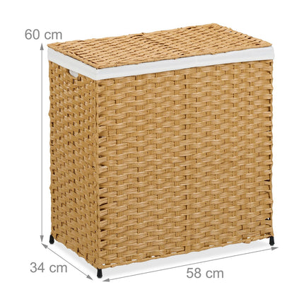 Laundry basket in rattan look 110 L