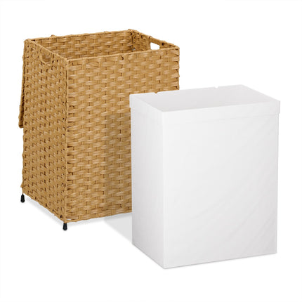Laundry basket in rattan look 90 l