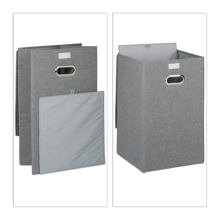 Laundry basket set of 2 collapsible