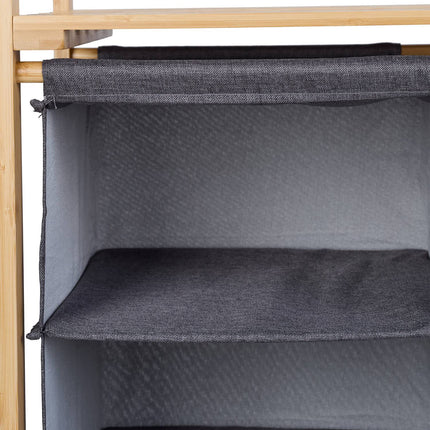 Laundry basket stand with 3 compartments