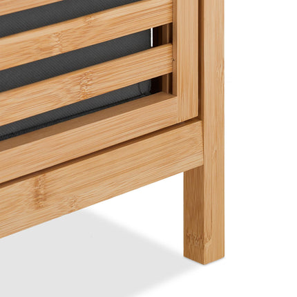 Laundry basket with 2 shelves